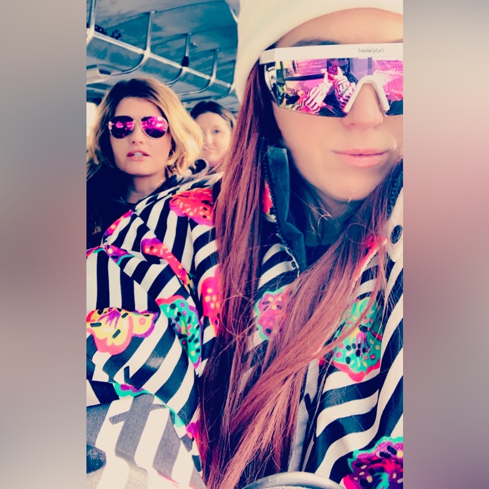 OBERMEYER Rare Black Magic Neon Bomber Ski Jacket